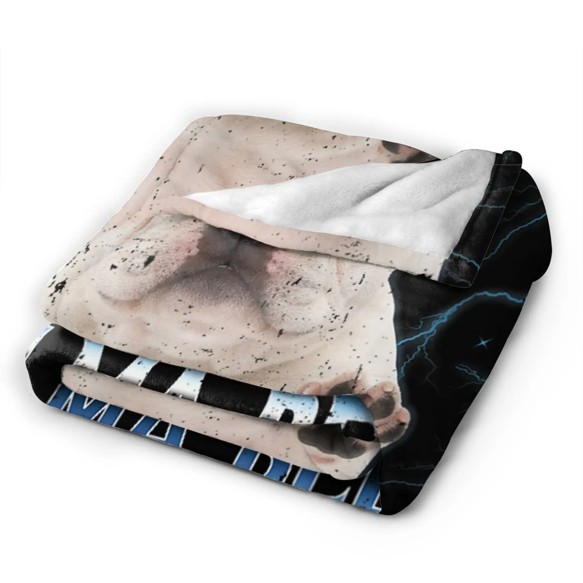 I am Pibble Dog Puppy Wash Clean My Belly Blanket Super Soft Plush Throw Blanket For Living Room Flannel Bedspread Bed Cover