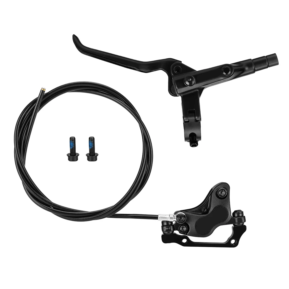 Hydraulisches Scheibenbremsen-Set für Mountainbikes mit 4-Kolben-Aluminiumlegierungs-Bremssätteln und geteilter Vorder- und Hinterrad-Rohrkonfiguration