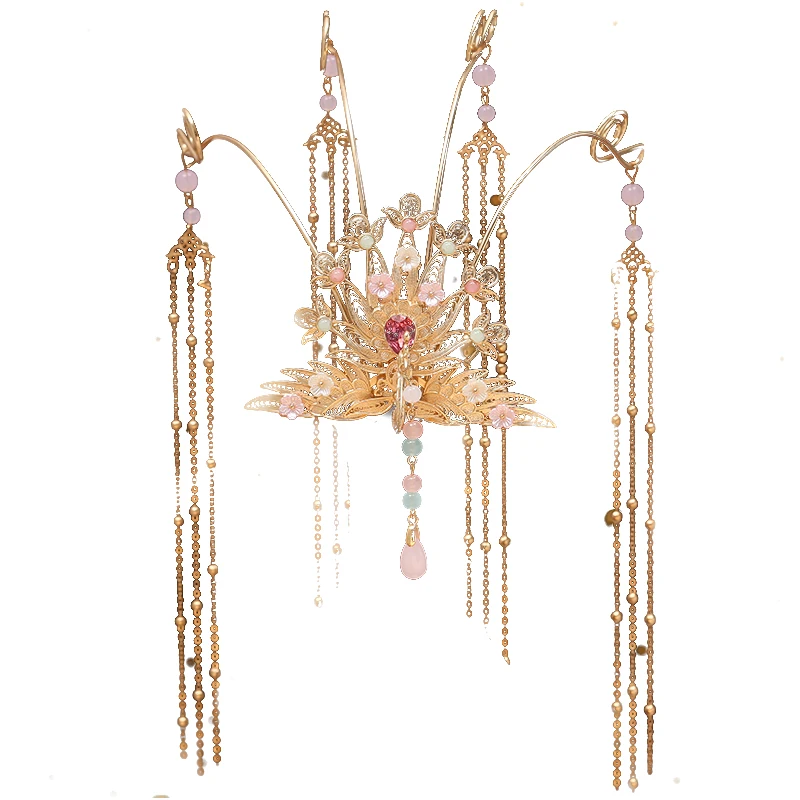 

Ele Ancient Chinese Sle Women's Hair Accories Comb Ornament Tassel ake Headwear Faionable Traditional Accory