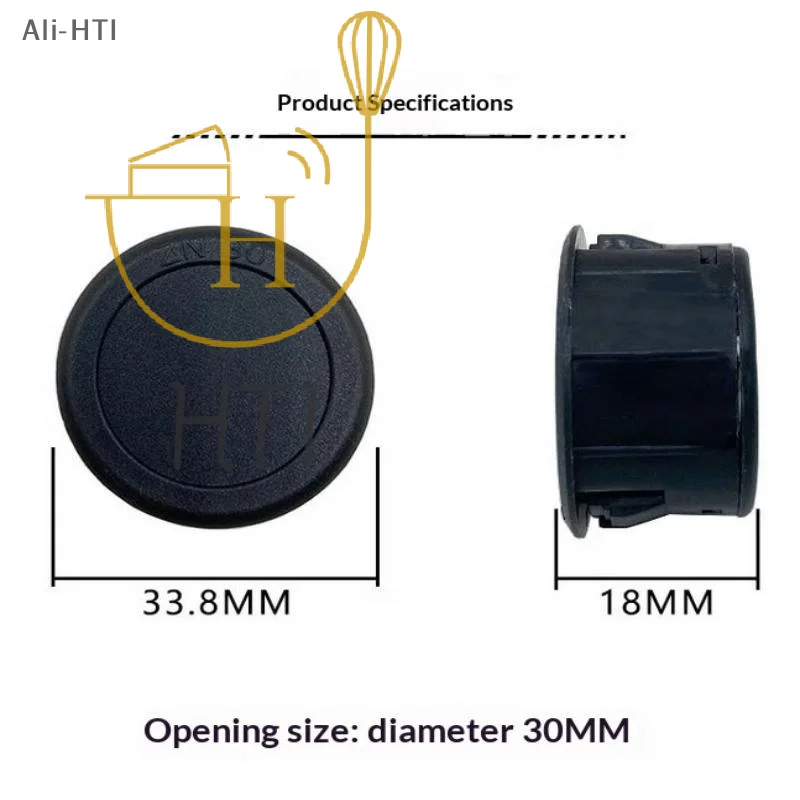 1PC DC 4-100V Round Voltage Meter LED Digital Display Car Voltmeter 12V 24V Waterproof Volt Detector Tester For Vehicle