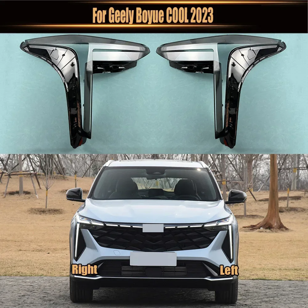 

For Geely Boyue COOL 2023 Headlight Cover Transparent Headlamp Shell Lamp Shade Lens Replace Original Lampshade Plexiglass