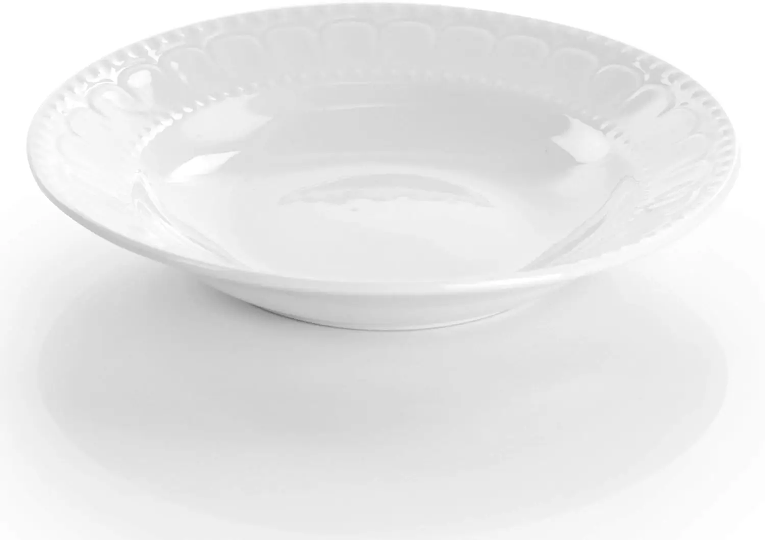 Charlotte 20 Piece Porcelain Dinnerware Set in White