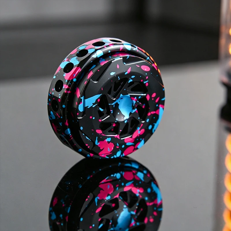 XING Xuan Spinner Splashed Ink Aluminum Alloy Desk Toy Fidget Spinner Adult Gift Fidget Toy Office Stress Relief Toy