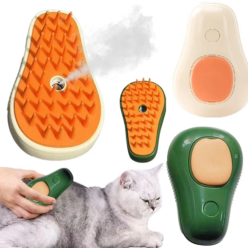 Cat Steam Brush Electric Spray Cat Hair Brush Pet Dog Steamer Brush Cat Massage Pet Grooming Cat Hair Brush Pet Product