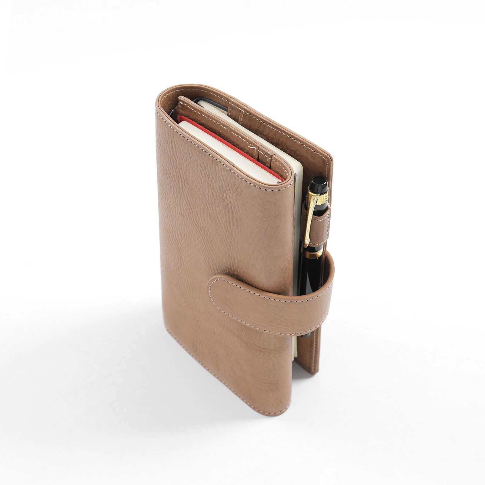 Тройная обложка Moterm Weeks без заднего кармана для блокнота Hobonichi Mega, органайзер-планировщик из кожи растительного дубления, повестка дня