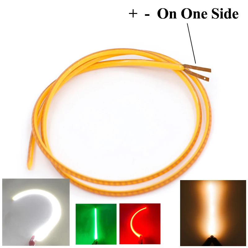 Żarówka Edisona LED 3V 80mm 300mm Elastyczny Filament Retro Cob +- Na Jednej Stronie Magnetyczna Lampka Biurkowa Atmosferyczna Akcesoria Części