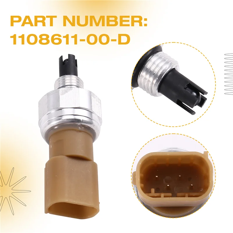 For Tesla MODELS Air Conditioning Pressure Switch 1108611-00-D Replacement Parts Automobile
