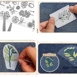 Water Soluble Stabilizer Embroidery Stick And Stitch Embroidery Paper Tear Away Embroidery Stabilizers With Flower Patterns