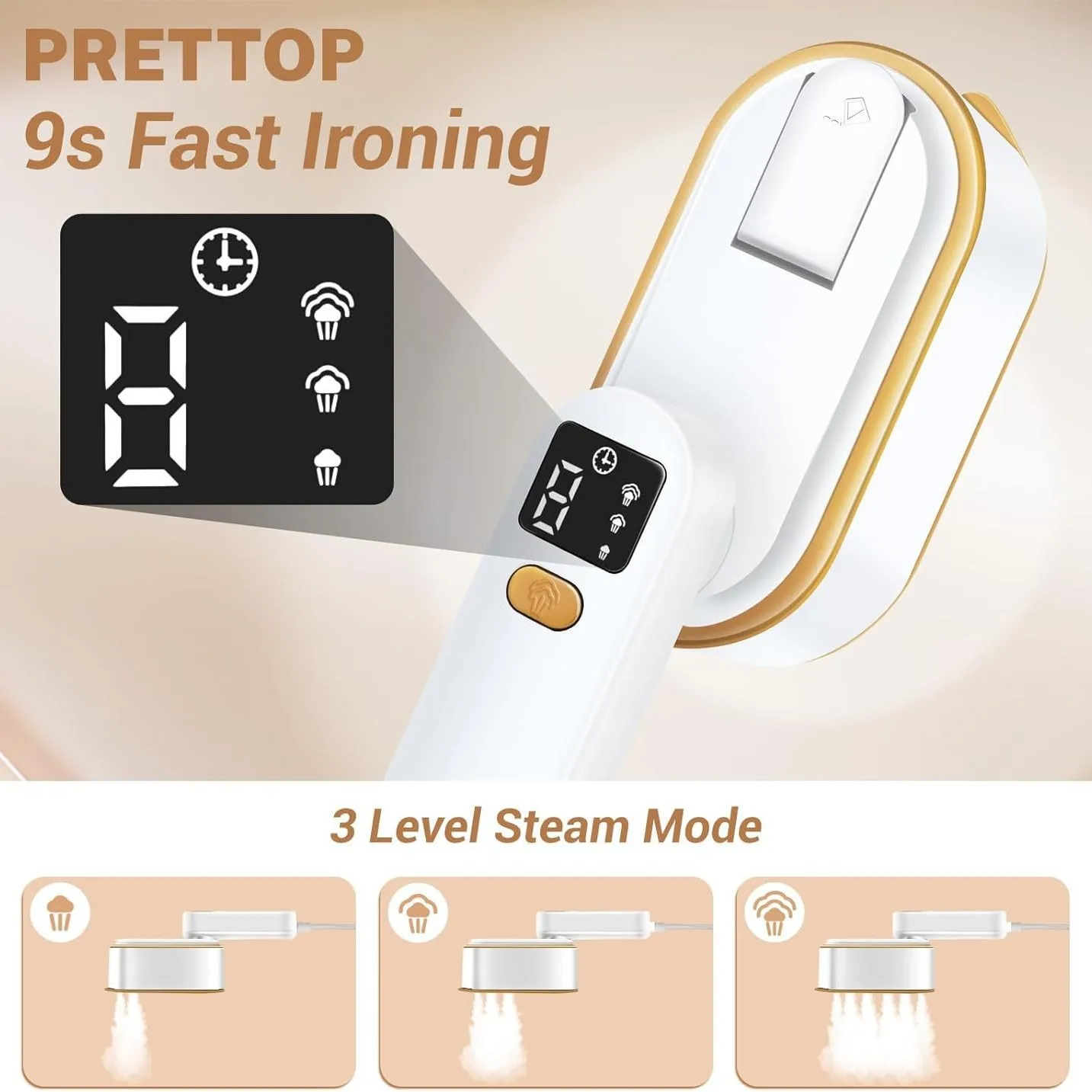 Handheld Garment Steamer Portable Steam Iron for Clothes Home Travel Dorm Mini Ironing Machine