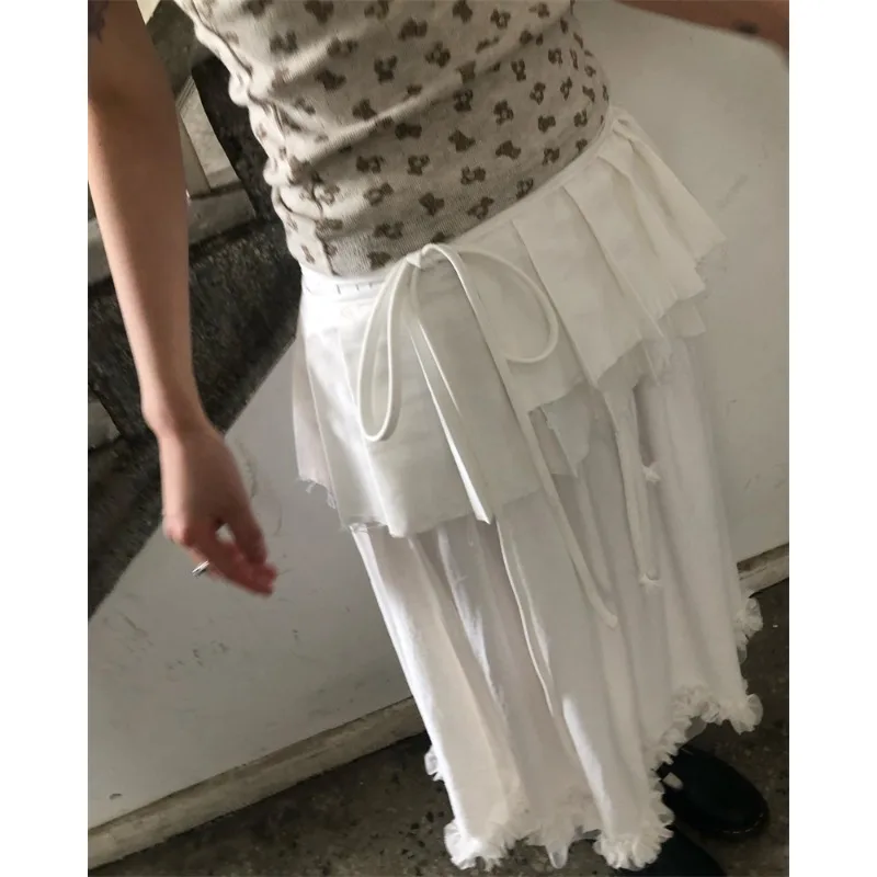 

Spring Summer Pleated Skirt Belted Versatile Sweet Japanese Style Girls' Fashion Inner Wear Regular Fit Other Material 100%