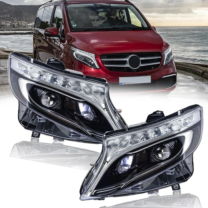 

Car Front Lights For Benz Vito 2016-2022 W447 LED Headlight Assembly Upgrade High Configure Dynamic Lamp Accessories