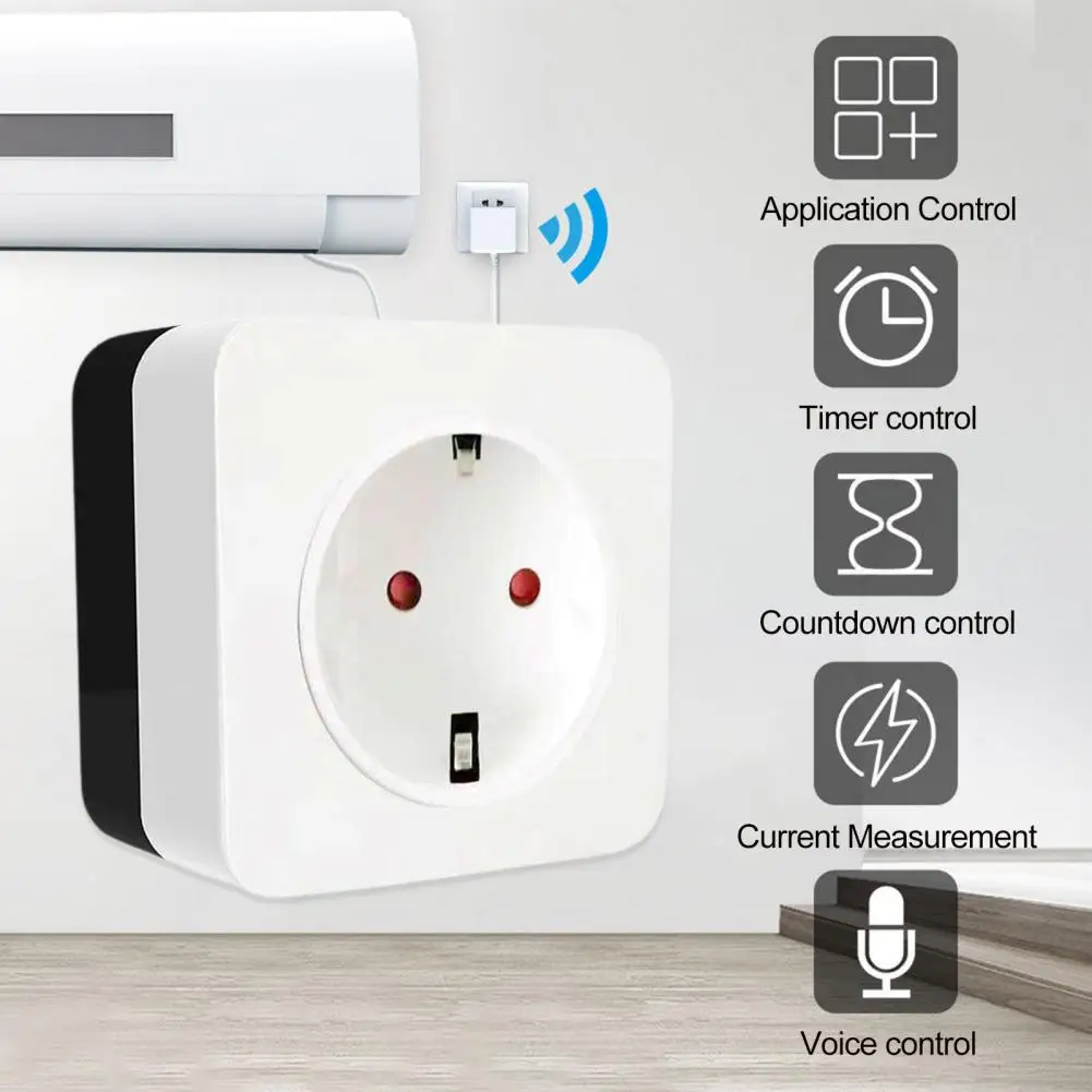 Practical Intelligent Plug 100-240V Simple Installation WiFi Air Conditioner Companion Smart Plug Energy Saving