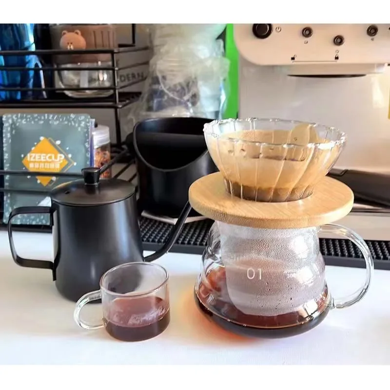 

Hand Brewed Coffee Set, Coffee Sharing Pot, Hand Brewed Coffee Filter Filter, Drip Type, A Complete Set
