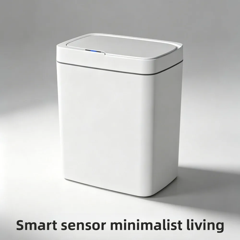 Smart Sensor Trash Can Minimalist Automatic Touch‑free Garbage Bin Infrared Induction Waste Bin For Home Kitchen Bathroom