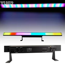 52 stks/partij RGB 3IN1 Pixel Strip Lichtregeling DMX 512 Frosted Effect DJ Disco Podium Led Bar Wall Washer Verlichting Club party Show