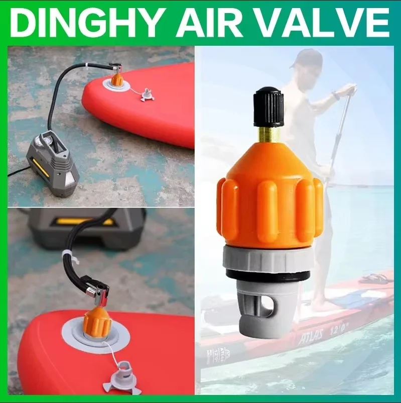 1PC Surfboard Air Pump Adapter Inflatable Stand Up Paddle Board Rubber Boat Kayak Valve Tire Compressor Converter Surfing Nozzle