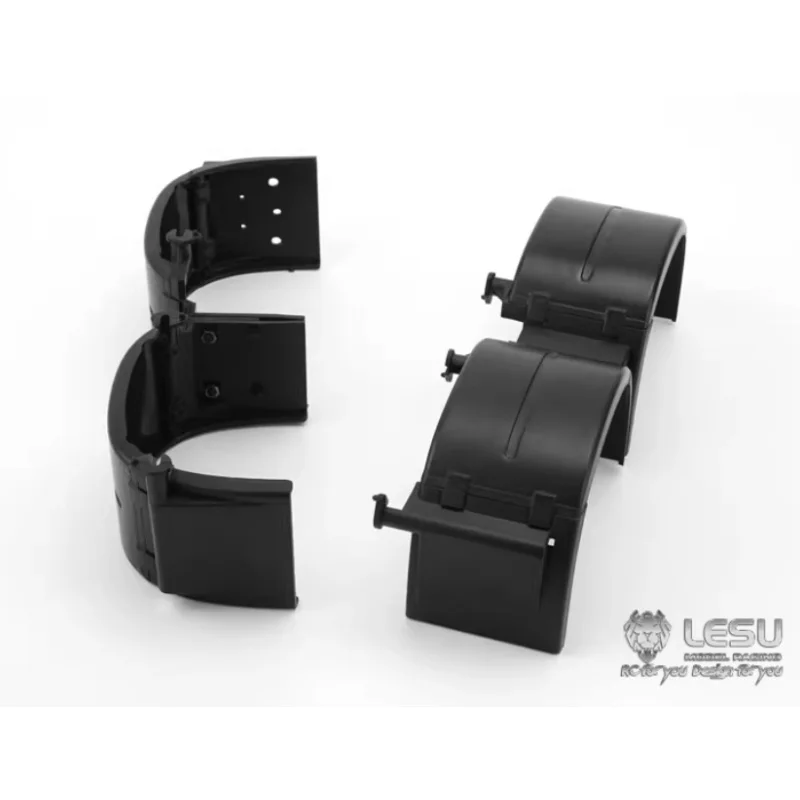 LESU  Model Two And Three Axle Fender Mudguard S-1237 For 1/14 Tamiya RC Truck Tractor Heavy drag Toy Cars DIY Parts Accessories