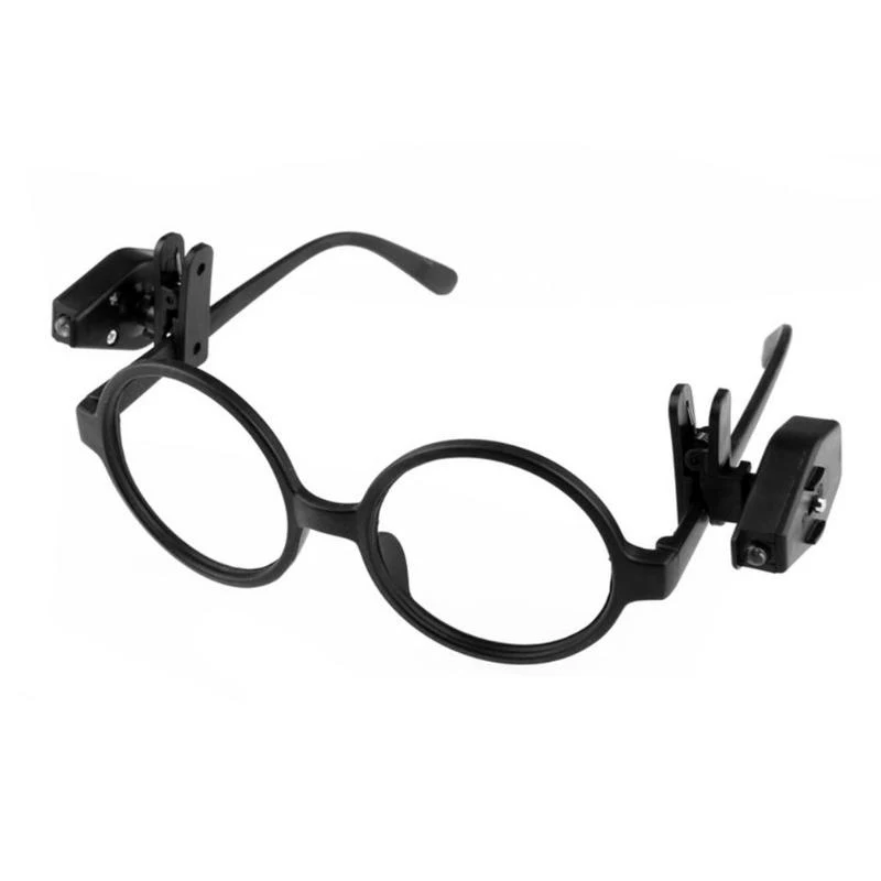 

1pc Mini Flashlight Glasses Reading Lamp Eyeglass Clip Lantern Adjustable Universal Eyeglasses Lamp Flexible Book Reading Lights