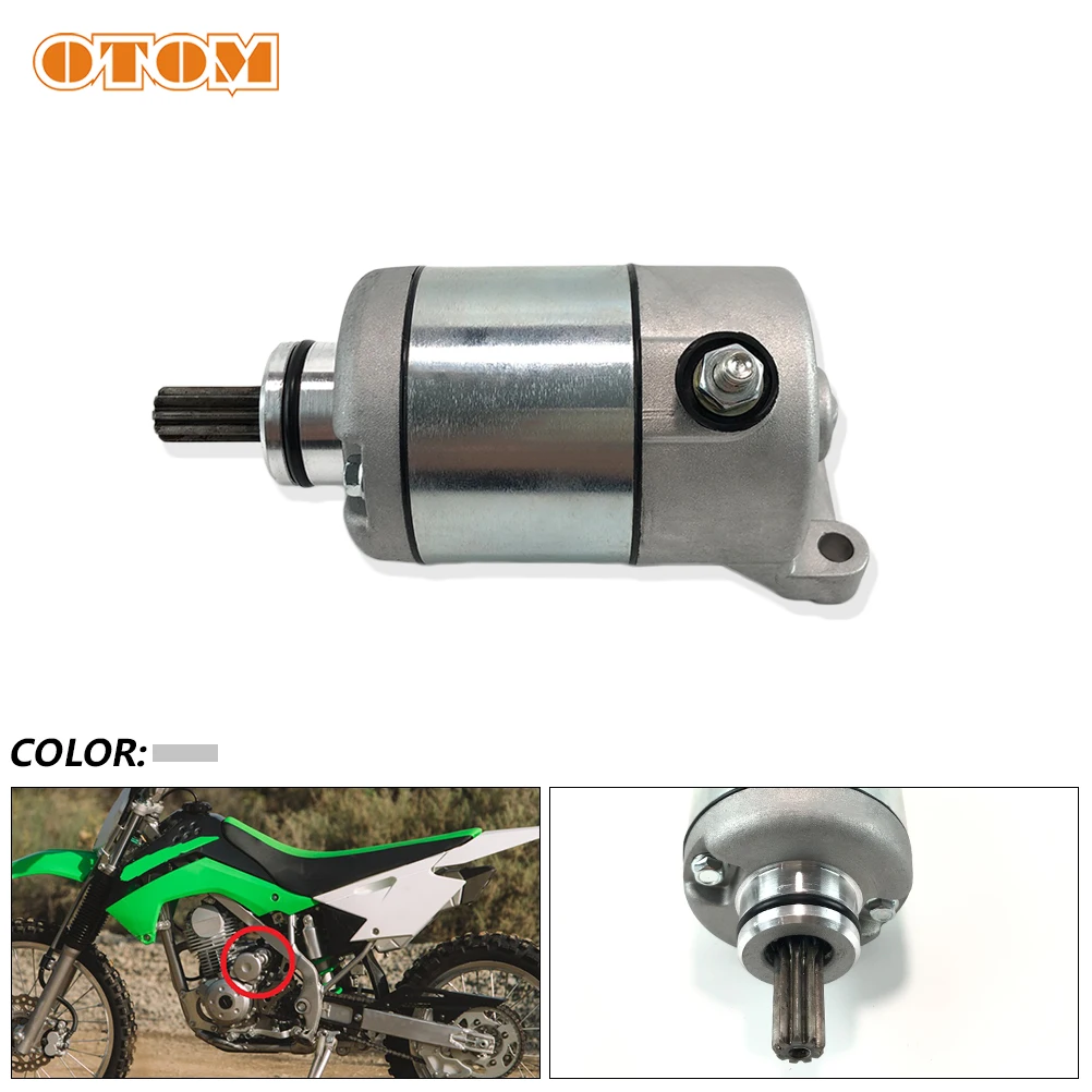 

Motorcycle Starter Motor Engine Electric Starting Assy For KAWASAKI KLX125 KLX140G KLX150L KLX 21163-0762 Motocross Accessories