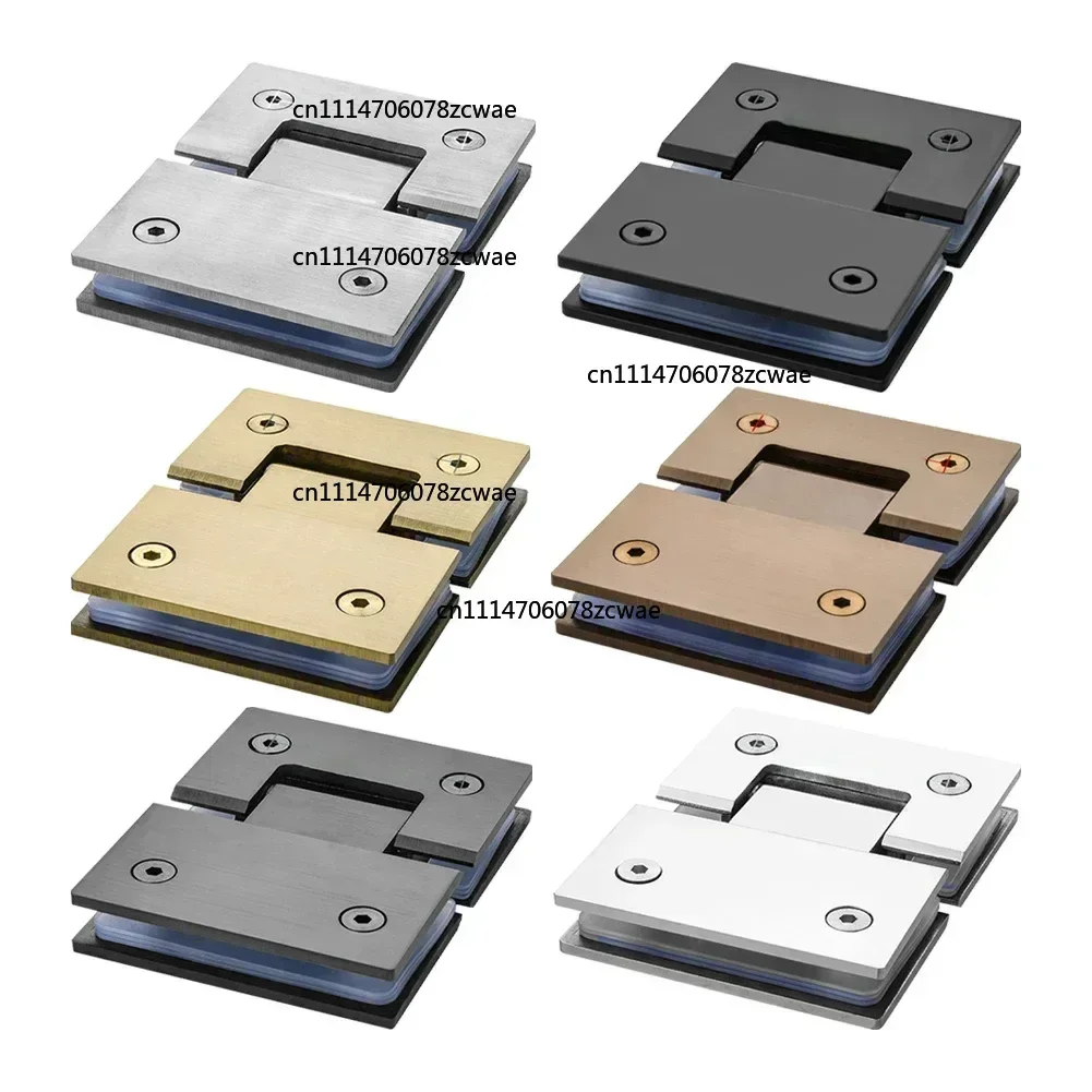 180 Degree Bilateral Clip Home Easy Install Shower Glass Clamp 304 Stainless Steel Cupboard Clamp Door Hinge Bathroom Furniture