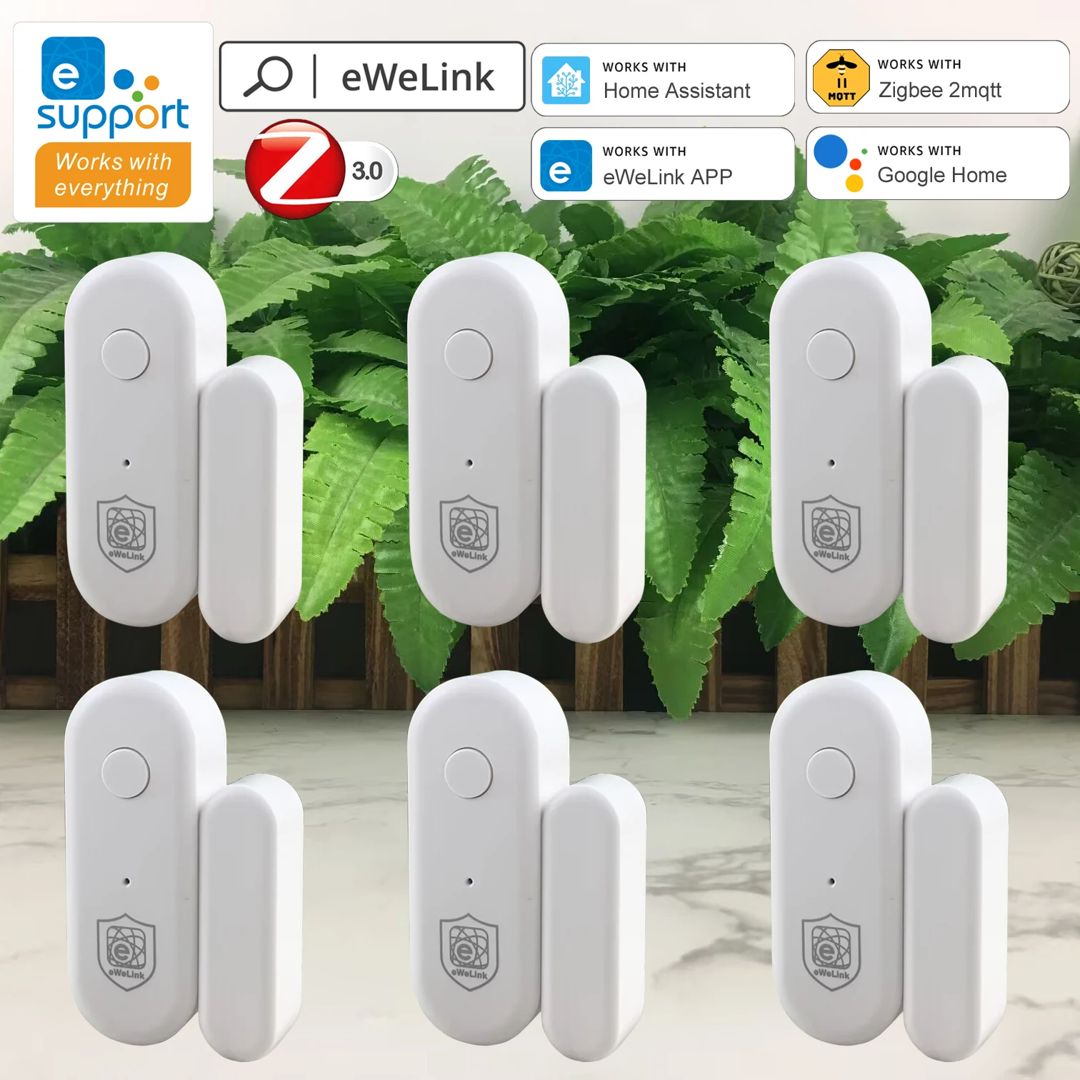 EWeLink Door Window Sensor Smart Security Protection Door Open Closed Detector Work With Alexa Google Yandex Alice Zigbee 3.0