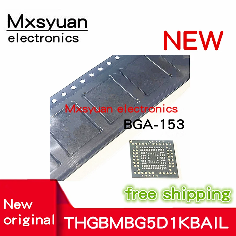 2PCS~20PCS/LOT THGBMBG5D1KBAIL THGBMBG5D1KBA1L BGA New original memory chip 4GB