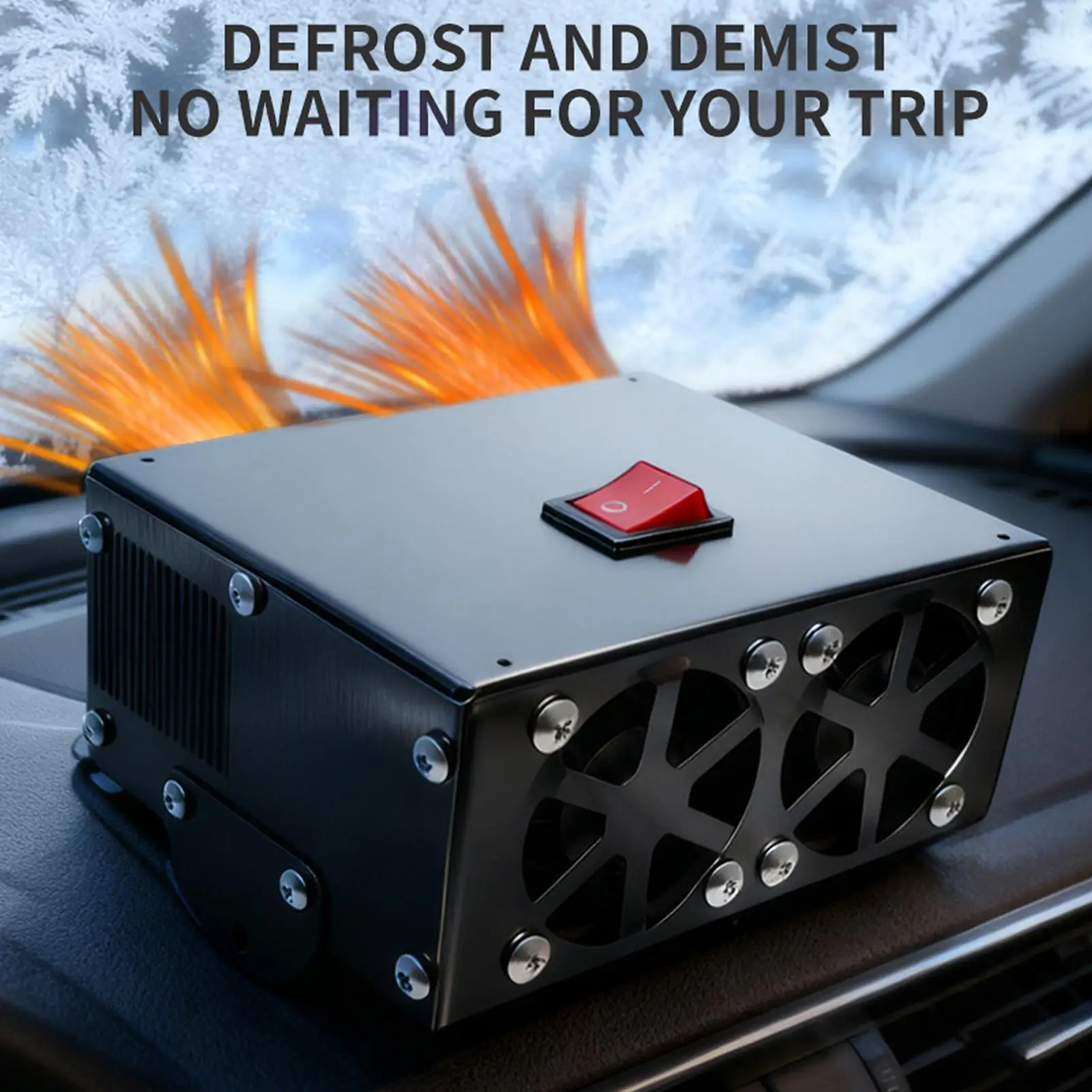 

Electric Portable Car Heater Fast Heating Defroster Plug in Car Defroster for Winter Indoor Outdoor Garage Room Camping Offices