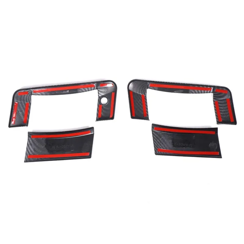 ABS ألياف الكربون لنيسان 350Z 2003-2009 غطاء مقبض باب السيارة لاصقة تزيين اكسسوارات الحماية الخارجية للسيارة #6