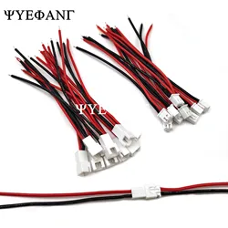 5sets JST XH 2.54mm 2PIN Soft silicon 22AWG Wire XH2.54 Female Male Connecting Plug Connector for Tiny Drone Battery Terminal