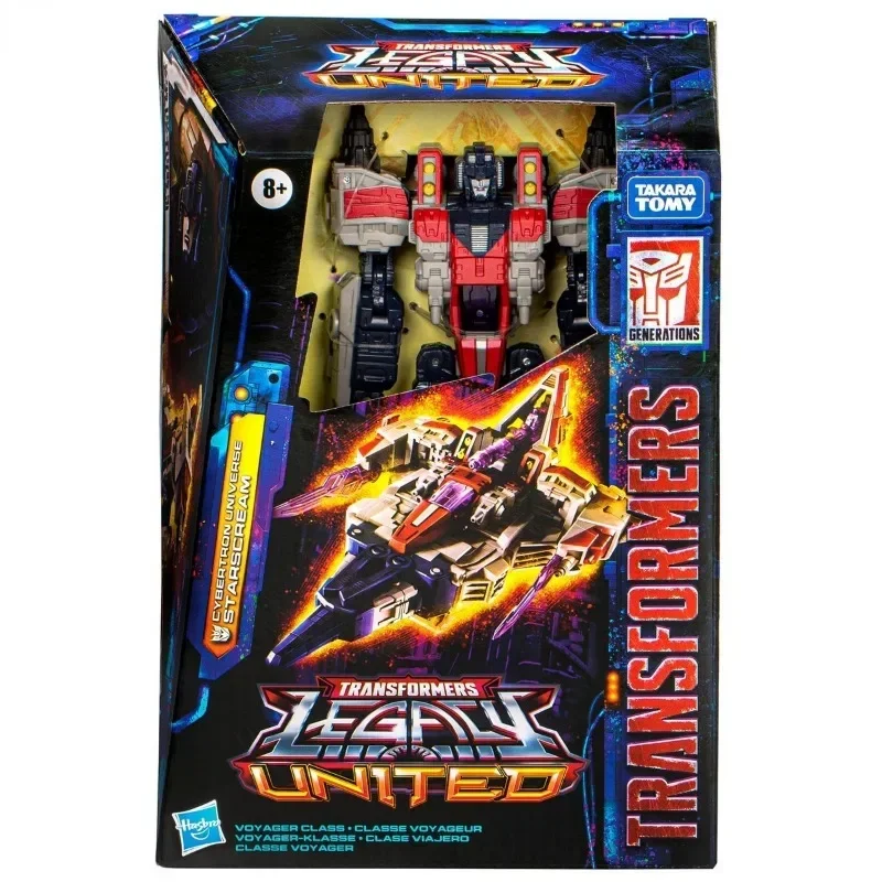 In Voorraad Transformatoren Erfenis Verenigd Voyager Cybertron Universum Starscream Actiefiguur Robot Speelgoed Geschenken Hobby Anime Figuren