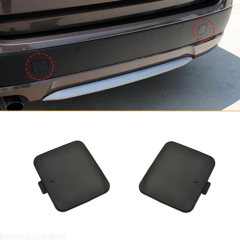 For BMW X3 Car Rear Bumper Tow Hook Cover Cap Black Accessory Replacement For BMW F25 2011-2014 51127272415