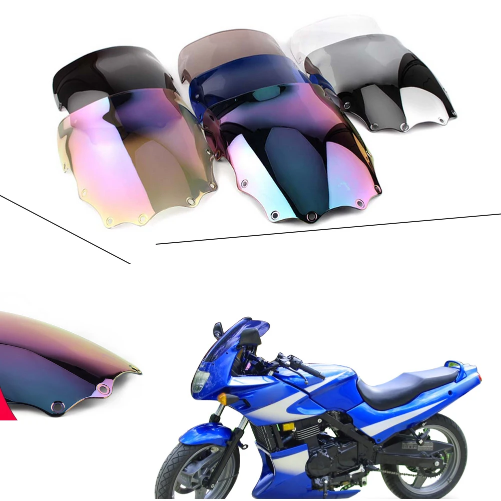 Motorcycle Windscreen Covers Screen Motorbikes Deflector Windshield For Kawasaki Ninja EX500 EX500R GPZ500 1987-2009 GPZ EX 500