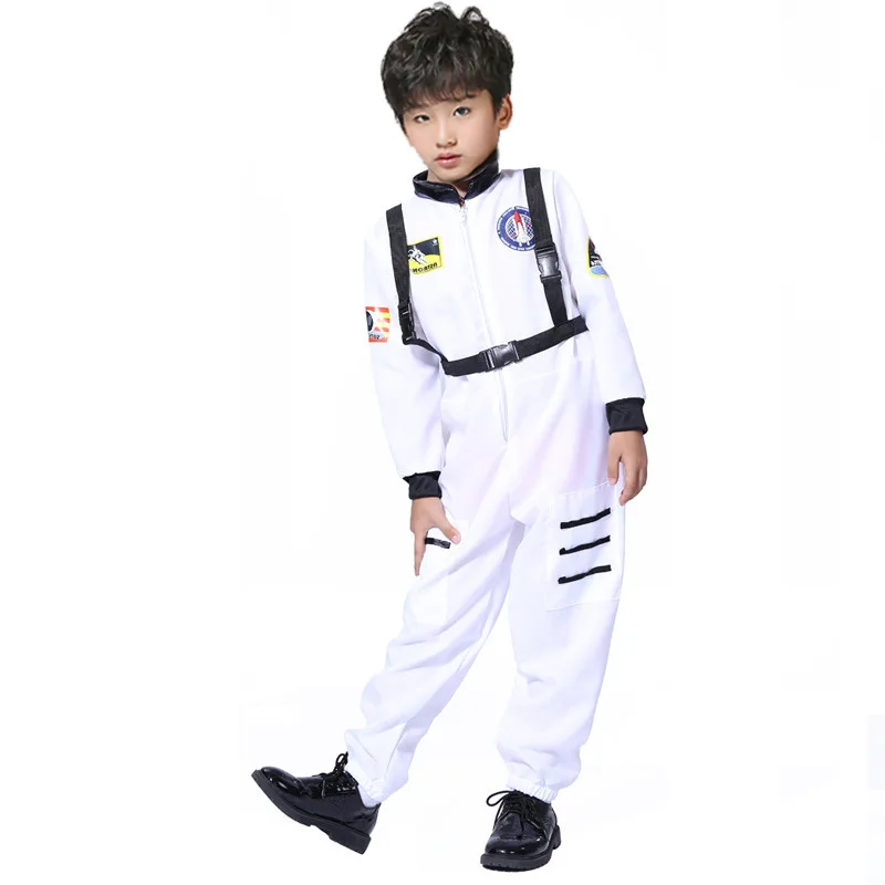 Halloween Raumfahrer Cosplay Kostüm Für Kinder Astronaut Pilot Kostüm Jungen Mädchen COS Anzüge Kinder Astronaut Rolle Kleidung Mode