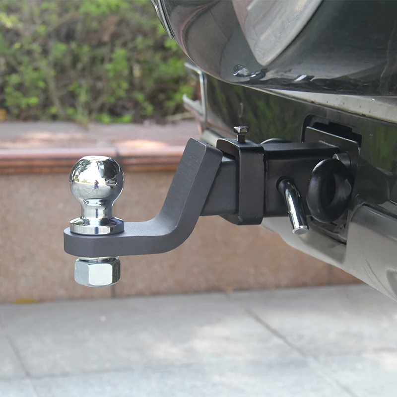 Trailer arm 2inch 6000LBS hitch Ball with Lock pin fixed 5cmx5cm square mouth pipe arm car towing accessories