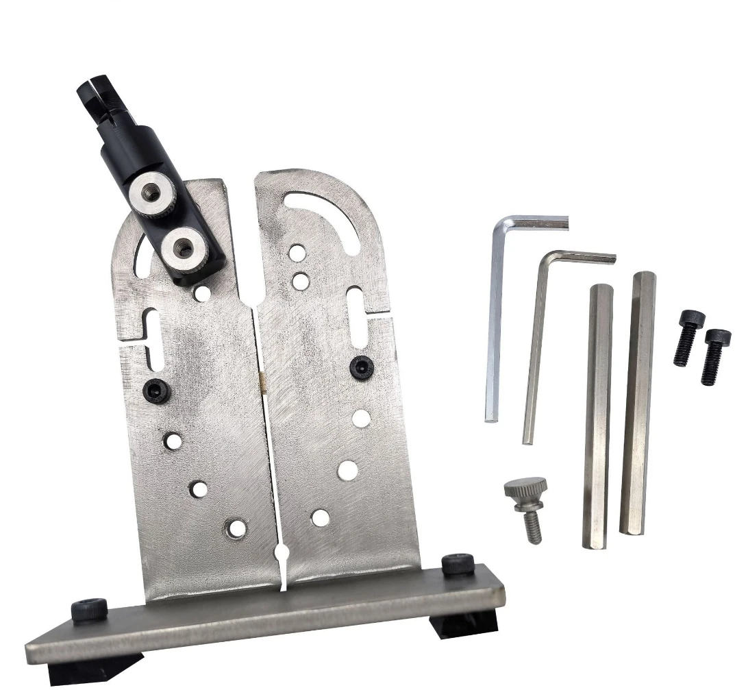 Drill Processing Workstand Iron Holder Clip Metal Form Stainless Steel Mounting Plate Wooden Bench Pin Kit Jewelry Setting Tools