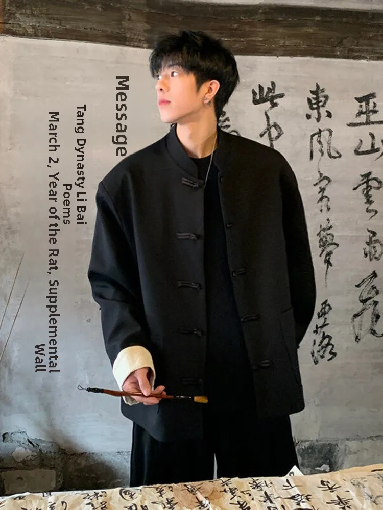 

Men's Casual Stand Collar Jaet Wedding Suit Adult Ceremony Lightweight Comfortable American Sle Polyester Fiber Long Sve