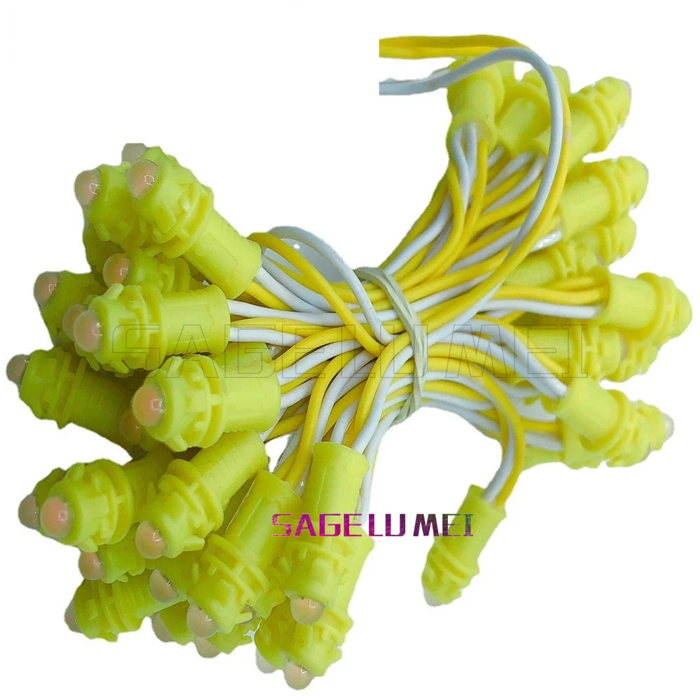 50pcs 9MM DC12V LED Pixel Modules Led String Lights Advertisement Letter Display Lamp Lighting Single 7 Color to choose from