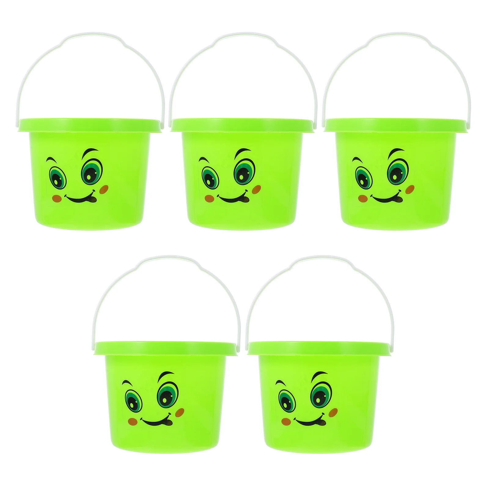 

5 Pcs Collapsible Beach Wagon Toy Bucket Portable Sand Buckets Summer Toys for Kids