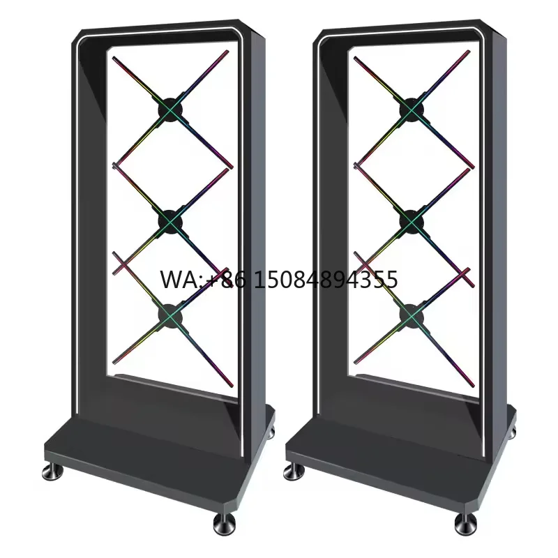 HD 3D Showroom Holographic Projector Led Fan 3d Hologram Display
