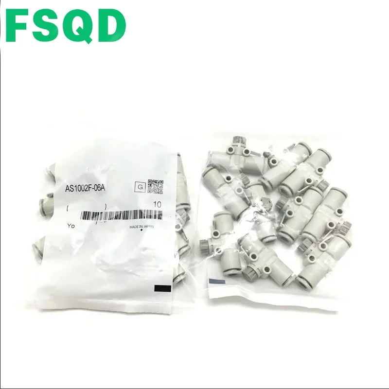 1PC AS1002F-04 AS1002F-06 AS2002F-04 AS2002F-06 AS2052F-06 08 04A 06A 08A Speed Control Regulating Valve Joint Fittings