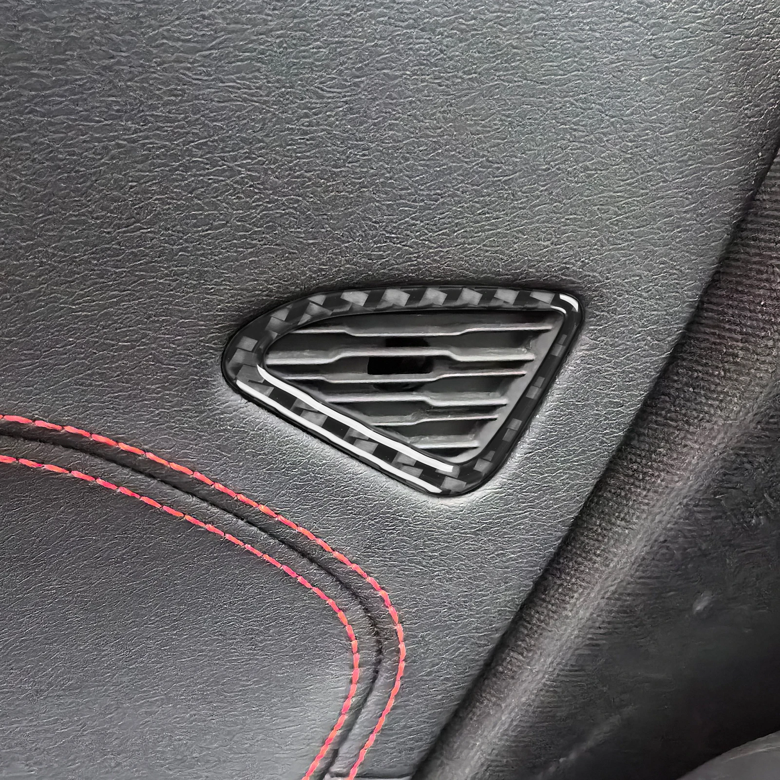 

For Chevrolet Corvette C8 Z51 Z06 2020-2023 Accessories Carbon Fiber Door Air Vent Outlet Panel Cover Car Decoration Sticker