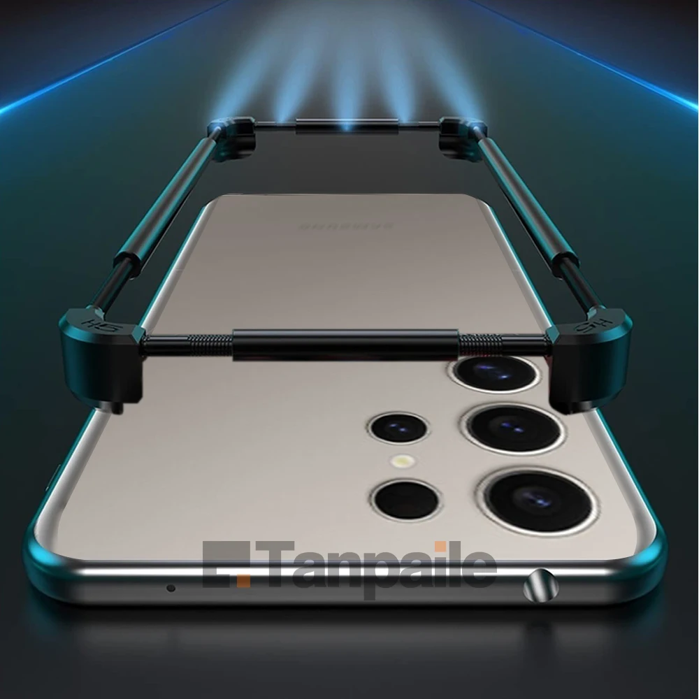 Bordo paraurti in metallo alluminio per Samsung S25 S24 S23 S22 S21 S20 S10 + Ultra Plus FE Lite Custodia antiurto Telaio di bloccaggio