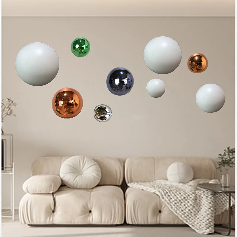 LMM living room home decoration three-dimensional creative round wall decoration combination decoration