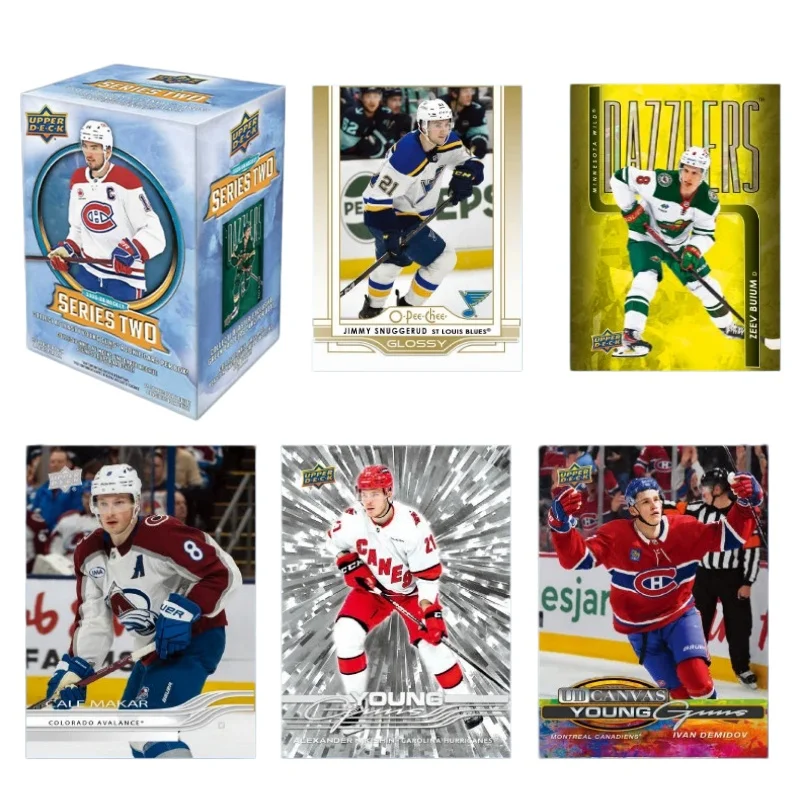 Caja de Cartas Coleccionables Oficiales de la Serie de Hockey Upper Deck 2025-2026, Regalo Ideal para Aficionados al Hockey y Coleccionistas