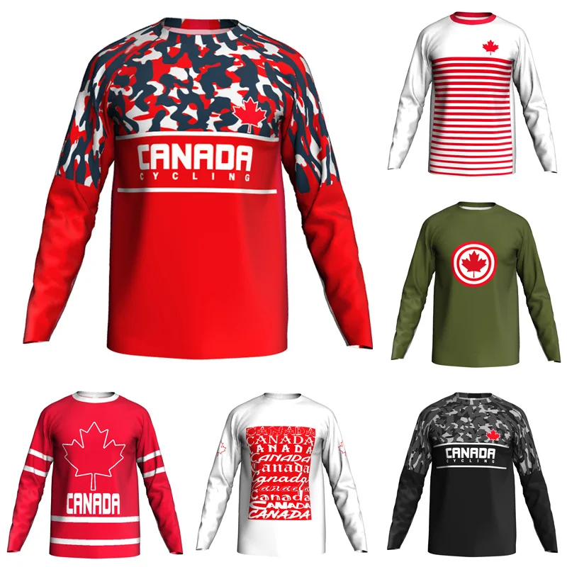 

Long Sleeves Motocross Downhill Shirts, Cycling All Mountain Bicycle Jersey Wear, Race Sport Top, Anti-Sweat Bib, Outdoor Canada