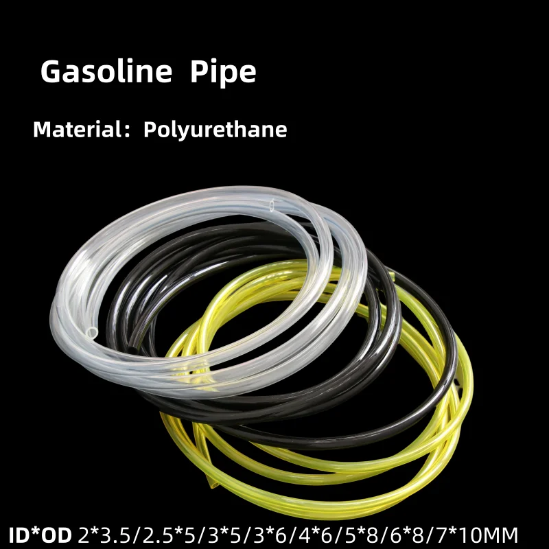 1M Fuel Gas Hose String Tube Petrol Pipe for Trimmer Chainsaw Blower Hoses DIY Tools 2x3.5/2.5x5/3x5/3x6/4x6/5x8/6x8/7x10mm