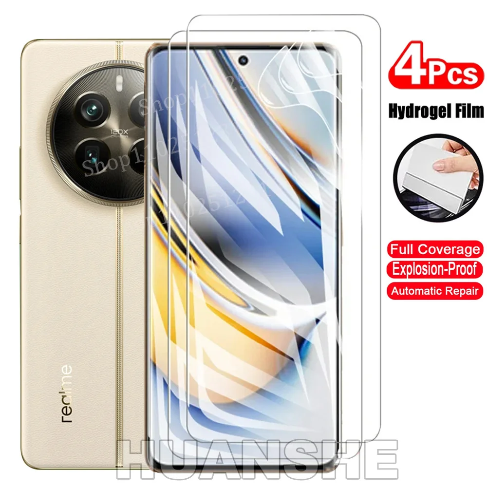 

4PCS Hydrogel Film Soft Screen Protector (Not Glass) for Realme 13/12/11/10/9/8 Pro Plus, 12 Pro Plus, C67 4G/5G