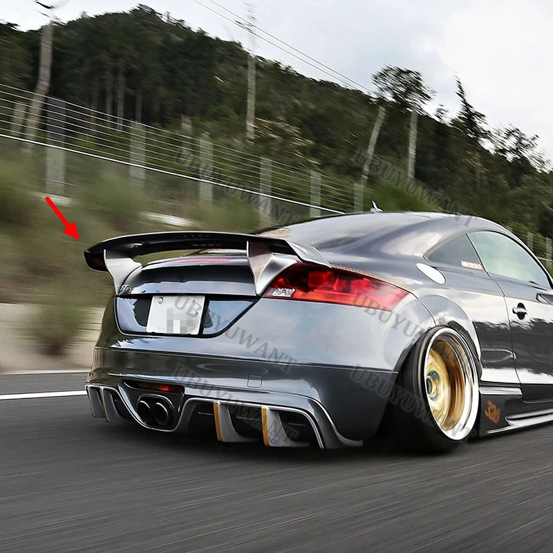Für Audi 2008-2014 TT TTS TTRS MK2 Carbon-Heckflügel Kofferraumspoiler Heckspoiler Abdeckung Auto-Zubehör