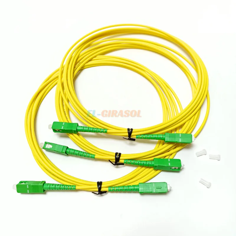 10PCS SC APC Fiber Optical Patch Cord Fiber Jumper Cable SM Simplex Single Mode 2.0Mm 1M 2M 3M 5M FTTH