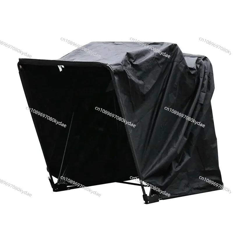 

Medium Size Motorcycle Shelter, 345cm*137cm*190cm, Galvanized Steel Garage Tent with 600D Oxford, Waterproof Motorcycle Cover